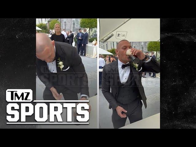 Conor McGregor Chugs Beer At Sister's Wedding | TMZ Sports