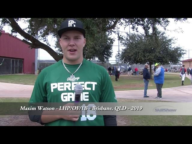 Maxim Watson - LHP/OF/1B - Brisbane, QLD - 2019