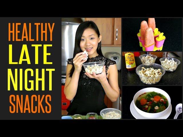 10 Healthy LATE NIGHT Snacks (Under 100 Calories)