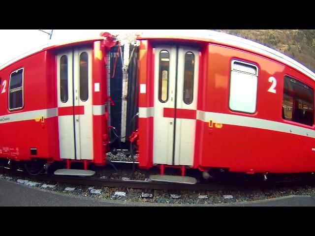 Bernina Express Train Window View (Switzerland)