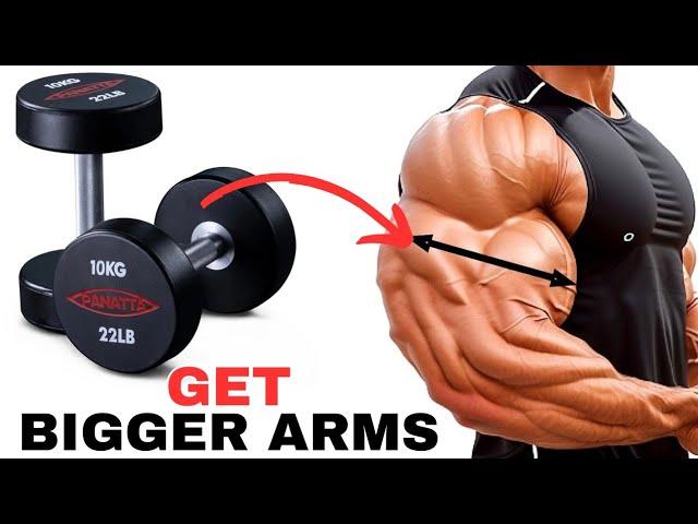 6 Exercises That Give You CRAZY Big Arms In 3 Minutes (Dumbbells Only)