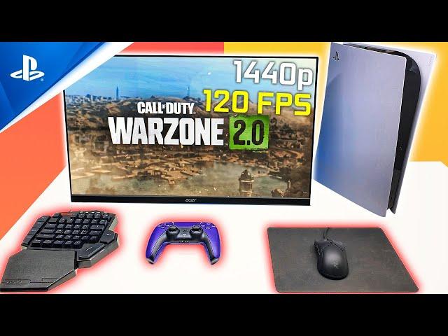 PS5 Warzone 2 Setup 1440p 120 FPS COD MW2 | Keyboard and Mouse