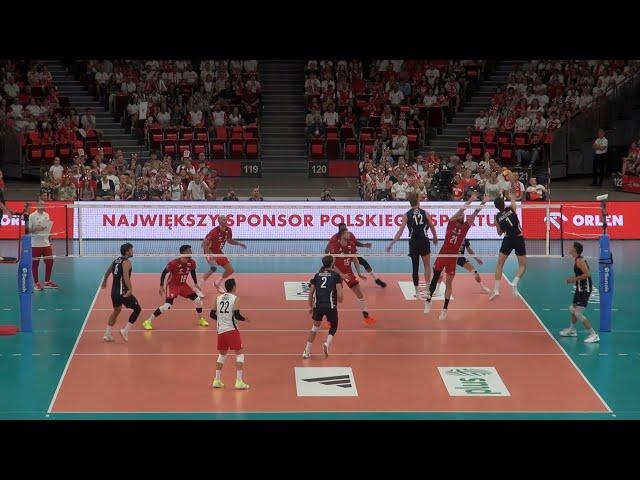 USA Volleyball Matt Anderson in USA - Poland Match 2024 Paris Olympic Preparation