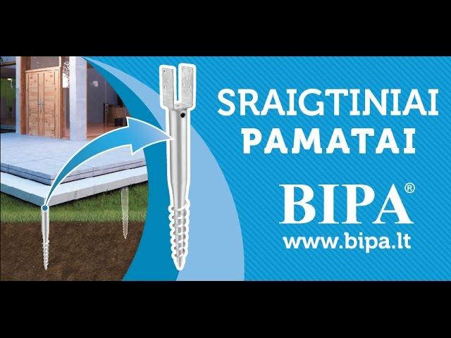 Bipa sraigtiniai pamatai - terasoms, tvorai, namui - jokio betonavimo. Greitai įrengiami pamatai.