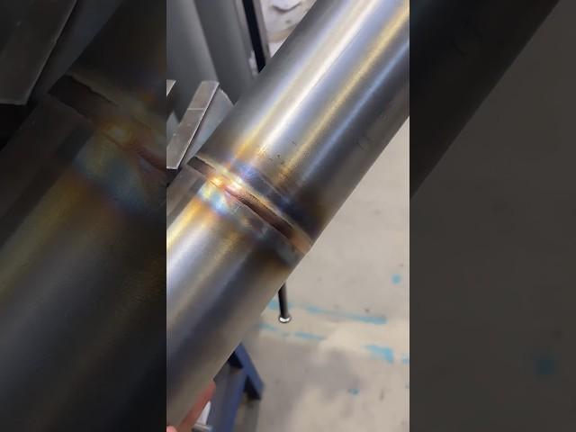 Sanitary Tube Stainless TIG Welding - Autogenous No Filler #shorts