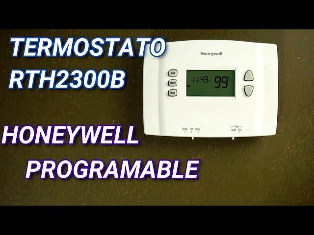 Termostato Honeywell programable rth2300b #honeywell #termostatotoprogramable #instructivo