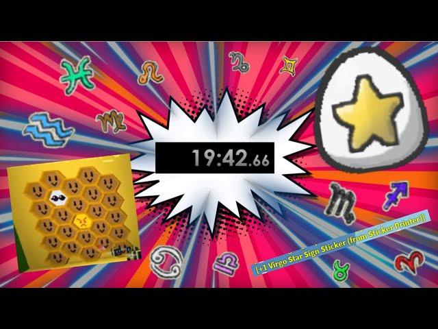 [️ CHECK DISCRIPTION ️] Star Egg/25 Bees Speed run (~19 Minutes)  - Bee Swarm Simulator