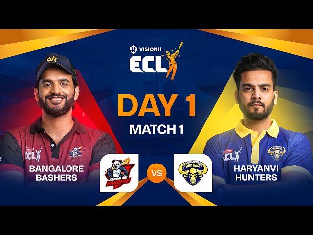 #ECL | Match 1 | Bangalore Bashers vs Haryanvi Hunters | Abhishek Malhan vs Elvish Yadav