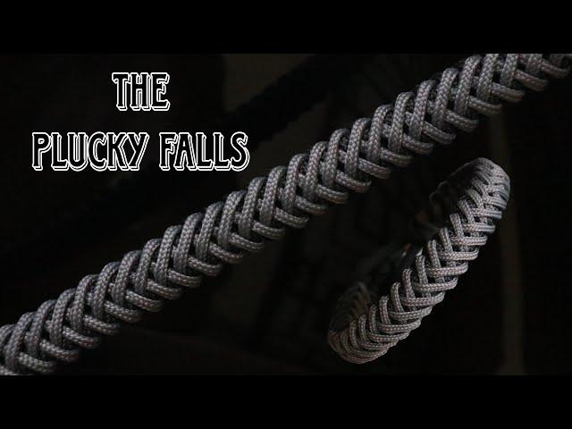 HOW TO MAKE PLUCKY FALLS KNOT PARACORD BRACELET, EASY PARACORD TUTORIAL, DIY.