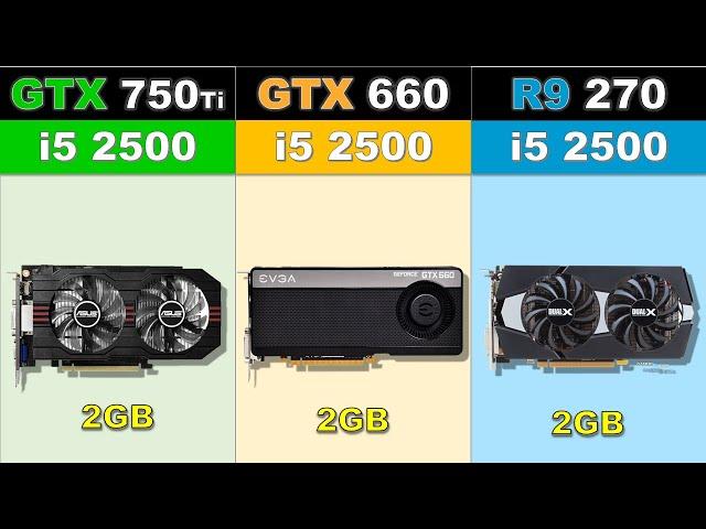 GTX 750Ti VS GTX 660 VS R9 270  Newest Games Benchmarks 1080p