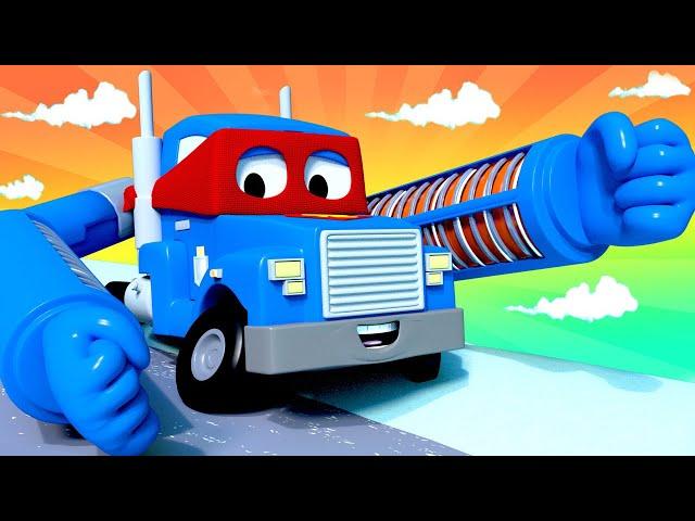 desene cu camioane pentru copii -  Camionul radiator - Super Camionul Carl în Orasul Masinilor  ⍟