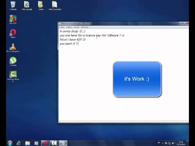 42 Licence Key for VMware Workstation 10 Work