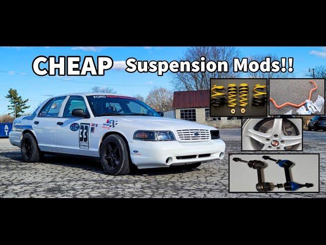 TOP 6 MUST HAVE!  BUDGET Suspension/Handling Mods For Your Crown Victoria (Cobra Roush)