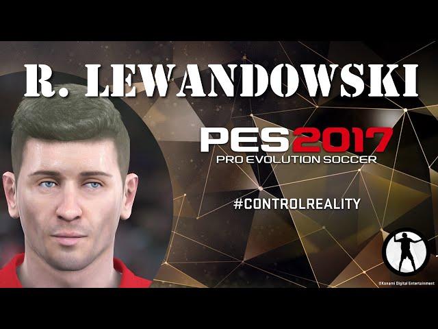 How to create the face of Robert Lewandowski in PES 2017 (FAST)