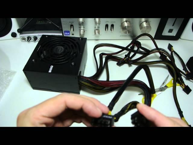 EVGA 500w white power supply unboxing