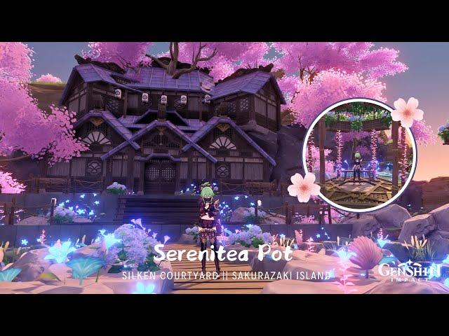 Sakurazaki Island  ( W/ ID ) || Serenitea pot #genshinimpact