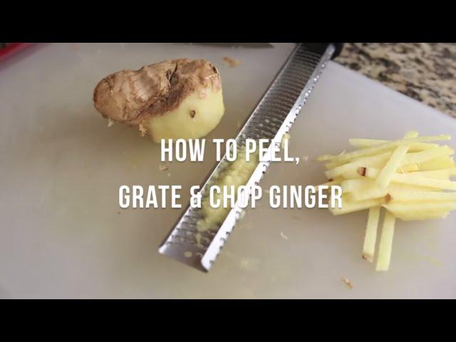 How to peel, grate, and chop ginger | by @cooksmarts