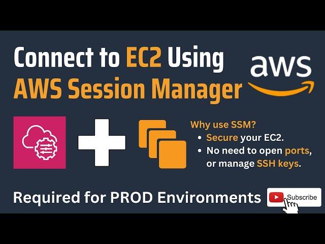 Connect to AWS EC2 Using AWS SSM Session Manager | Secure your EC2 by Enabling AWS SSM | AWS Demo