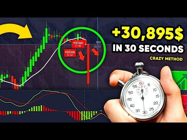 NET PROFIT $30,895 | BEST 30-SECOND TRADING STRATEGY | Binary options trading | Pocket option