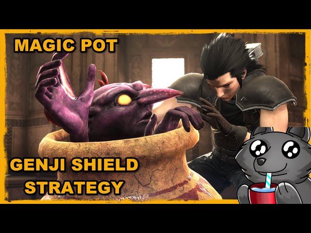 CRISIS CORE FFVII - GENJI SHIELD LOCATION /  STRATEGY [MAGIC POT]