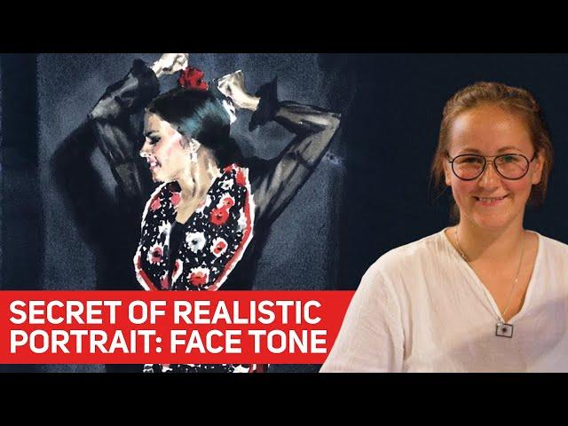 The Secret Of Realistic Portrait: Face Tone. Anna Ivanova / Artefacto