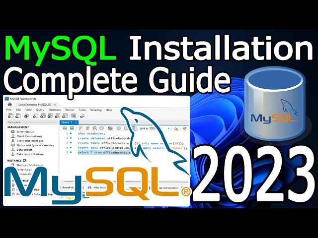 How to Install MySQL Server and Workbench on Windows 10/11 [ 2023 Update ] Complete guide