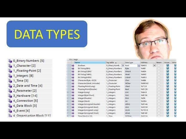 Data Types and How to know what you need! (TIA Portal)