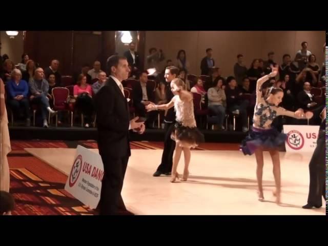 Julia Kravchenko and Donovan Kirrane. USA Dance Nationals 2014 - J2 Pre Champ, Semi