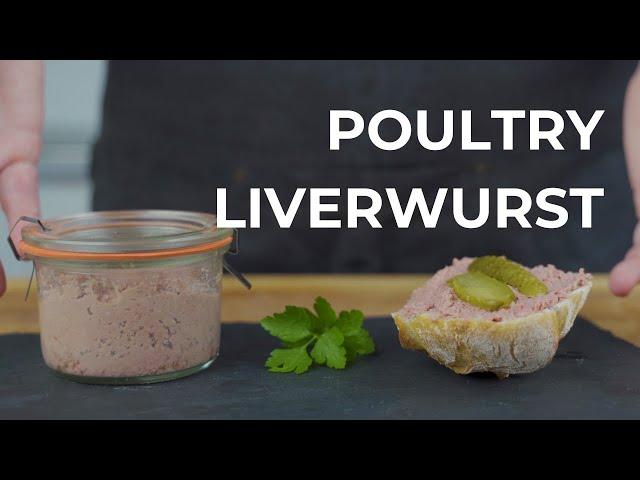 Make poultry liverwurst yourself - mild, fine & super tasty