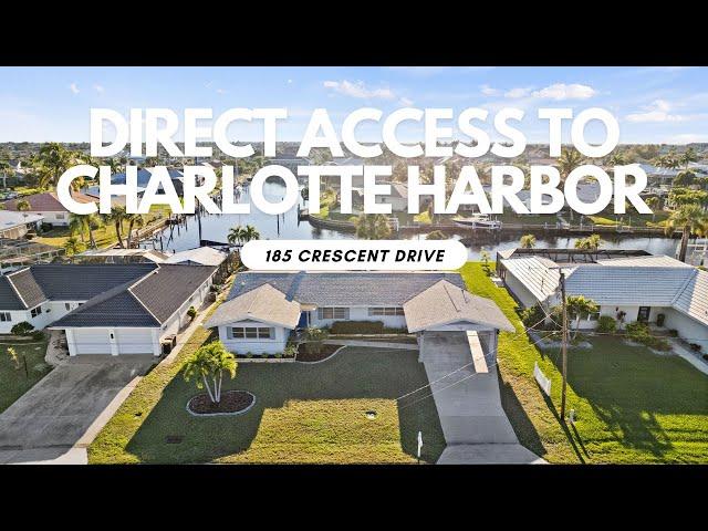 Direct Sailboat Access to Charlotte Harbor! 3 Bedroom Home in Punta Gorda Isles! | 185 Crescent Dr