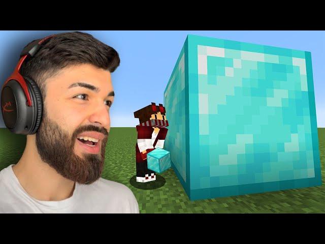 Minecraft მაგრამ ბლოკები არის უზარმაზარი! Minecraft, But Blocks Are Giant..