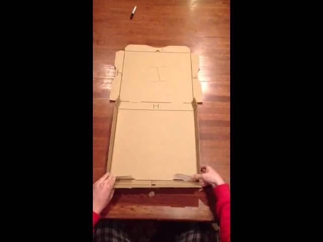 How to fold a pizza box