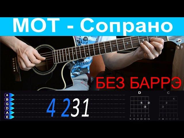 МОТ feat Ани Лорак - Сопрано. Разбор на гитаре БЕЗ БАРРЭ