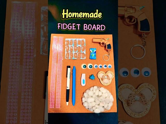 Making a DIY FIDGET BOARD!  *highly satisfying ASMR* #shorts #craft #diy