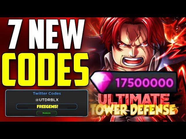 *NEW* ALL WORKING CODES FOR ULTIMATE TOWER DEFENSE IN 2024! ULTIMATE TOWER DEFENSE