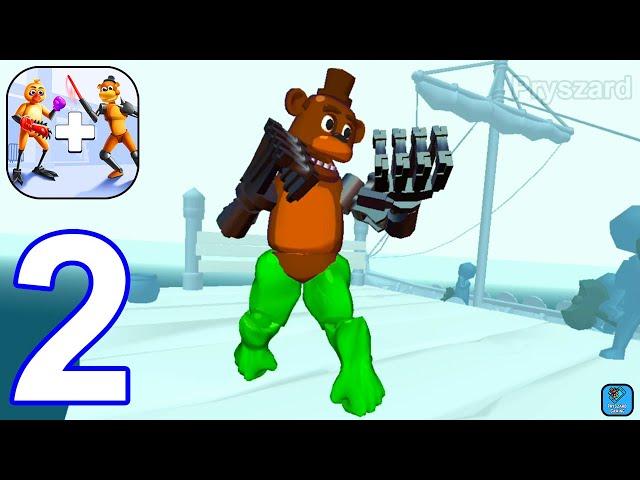 Merge Ragdoll Fighting - Gameplay Walkthrough Part 2 Levels 16-28 All Skins & Weapons (iOS,Android)