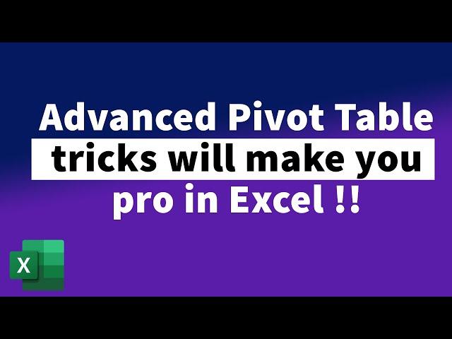 3 Advanced Pivot Table tricks every Excel user must know | MiTutorials