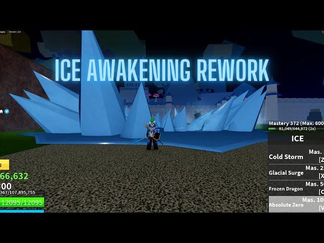 ICE AWAKENING REWORK SHOWCASE | BLOX FRUITS