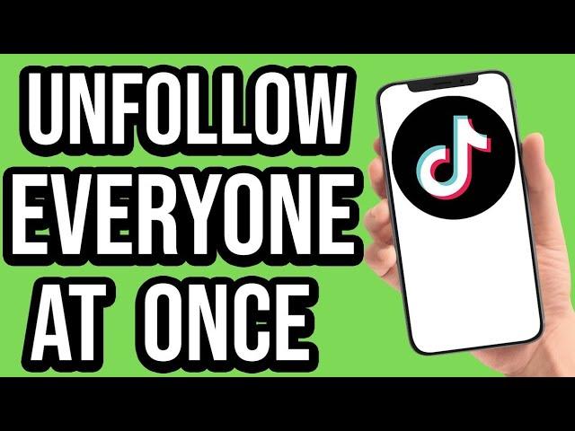 In 1 click Unfollow everyone on TikTok at once | TikTok remove following | TikTok Unfollower