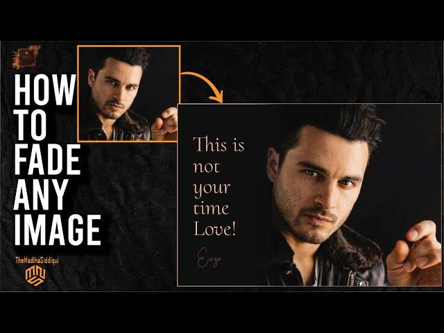 How to Fade any image in Adobe Illustrator | Graphic Design