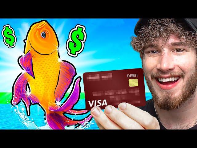 Spending $100,000 to Catch the RAREST FISH in Roblox