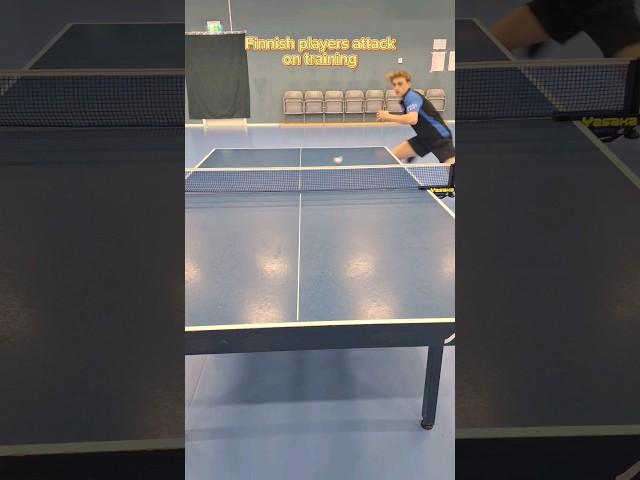 How finnish players attack on social media training and matches #tabletennis #pingpong