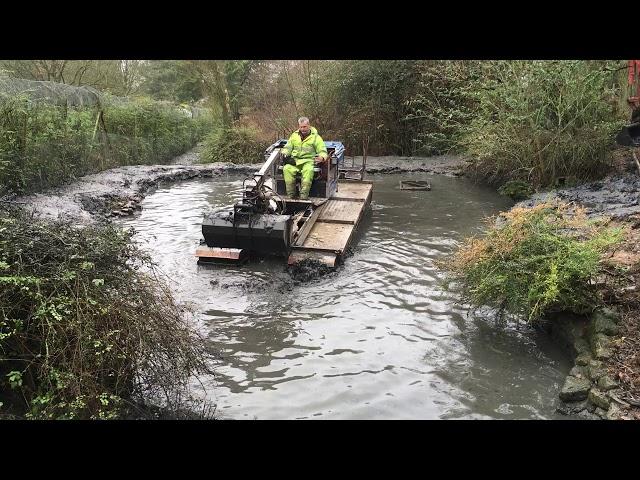 Dredging/Silt removal using our Truxor amphibious machine