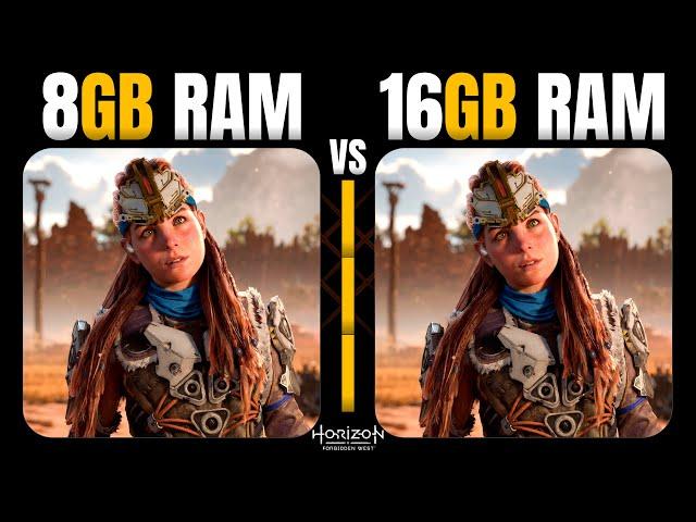 Horizon Forbidden West - 8GB vs 16GB - Ram Test