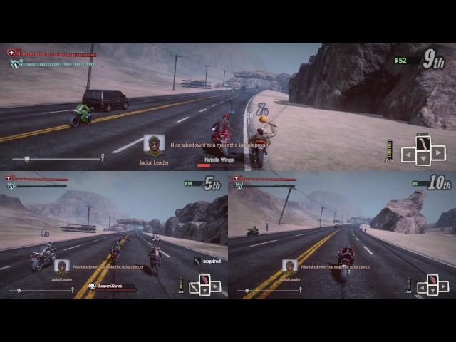 Road Redemption Splitscreen Gameplay - June 2017