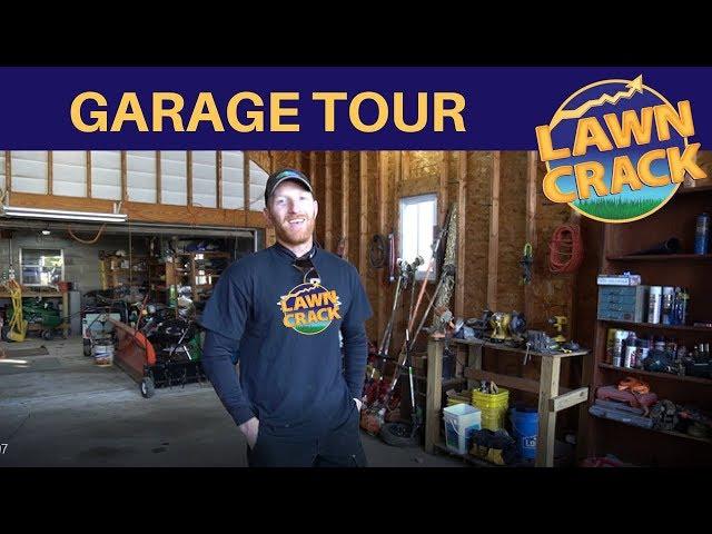 Lawn Care Garage Setup | Shop Tour - The Accumulation from Years of Running a Lawn Care Business