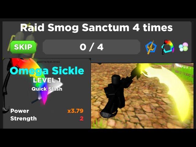 Getting omega sickle #treasurequest #roblox