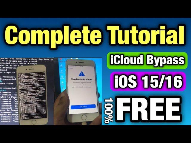 Complete Tutorial Free iCloud Bypass iOS 15/16 | Bypass iCloud Activation Lock Free Windows Tool |