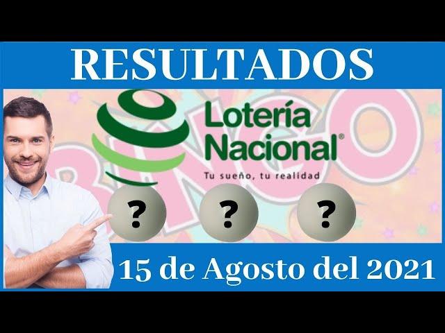 Lotería Nacional noche Domingo 15 de Agosto del 2021 #todaslasloteriasdominicanas