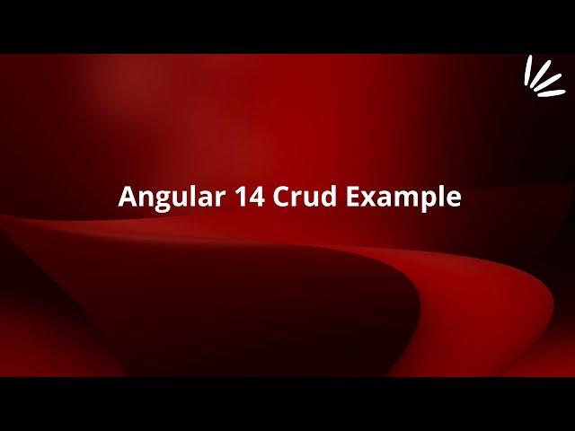 Angular 14 Crud Example